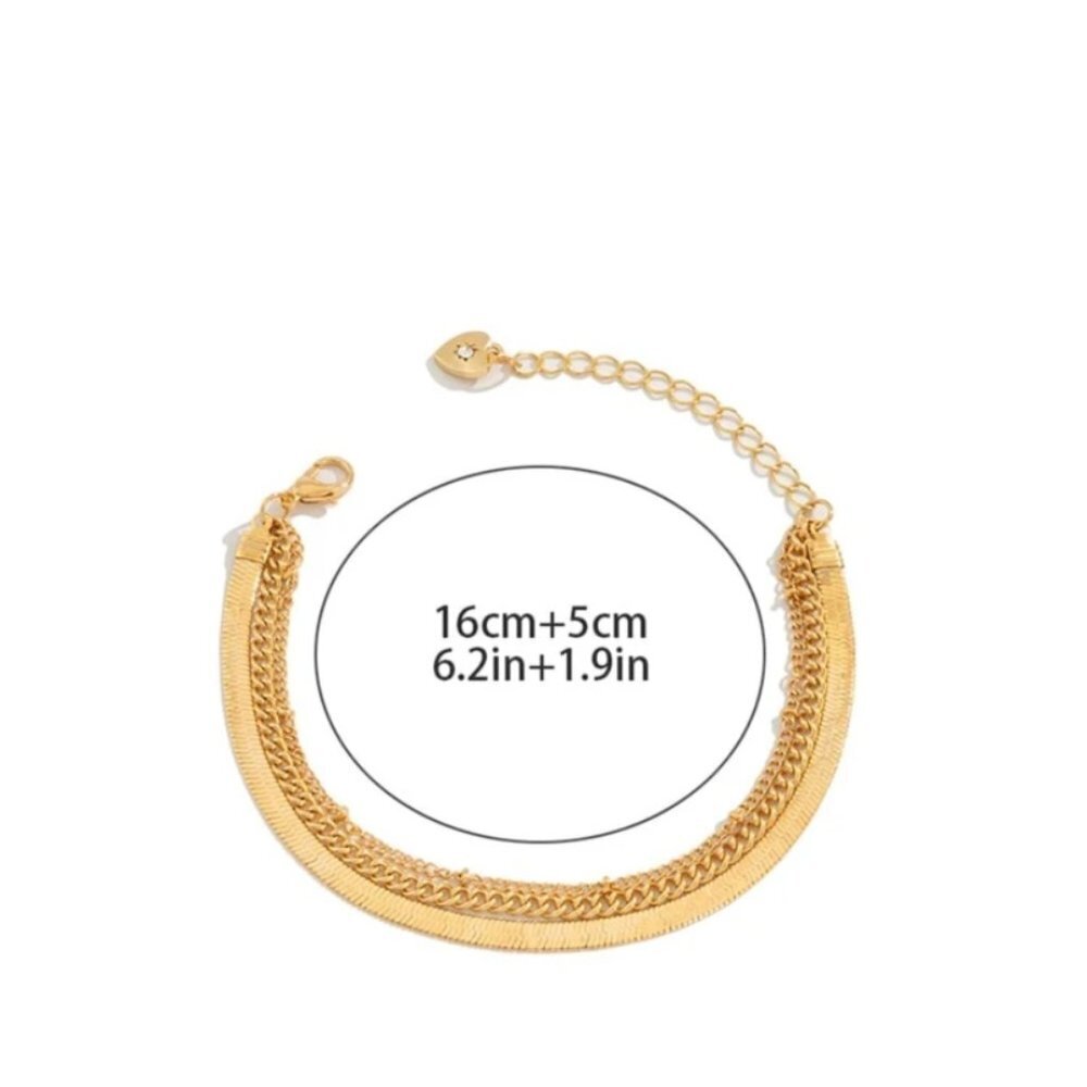 3 For $30 1pcs layered Chain Bracelet - Picture 4 of 4
